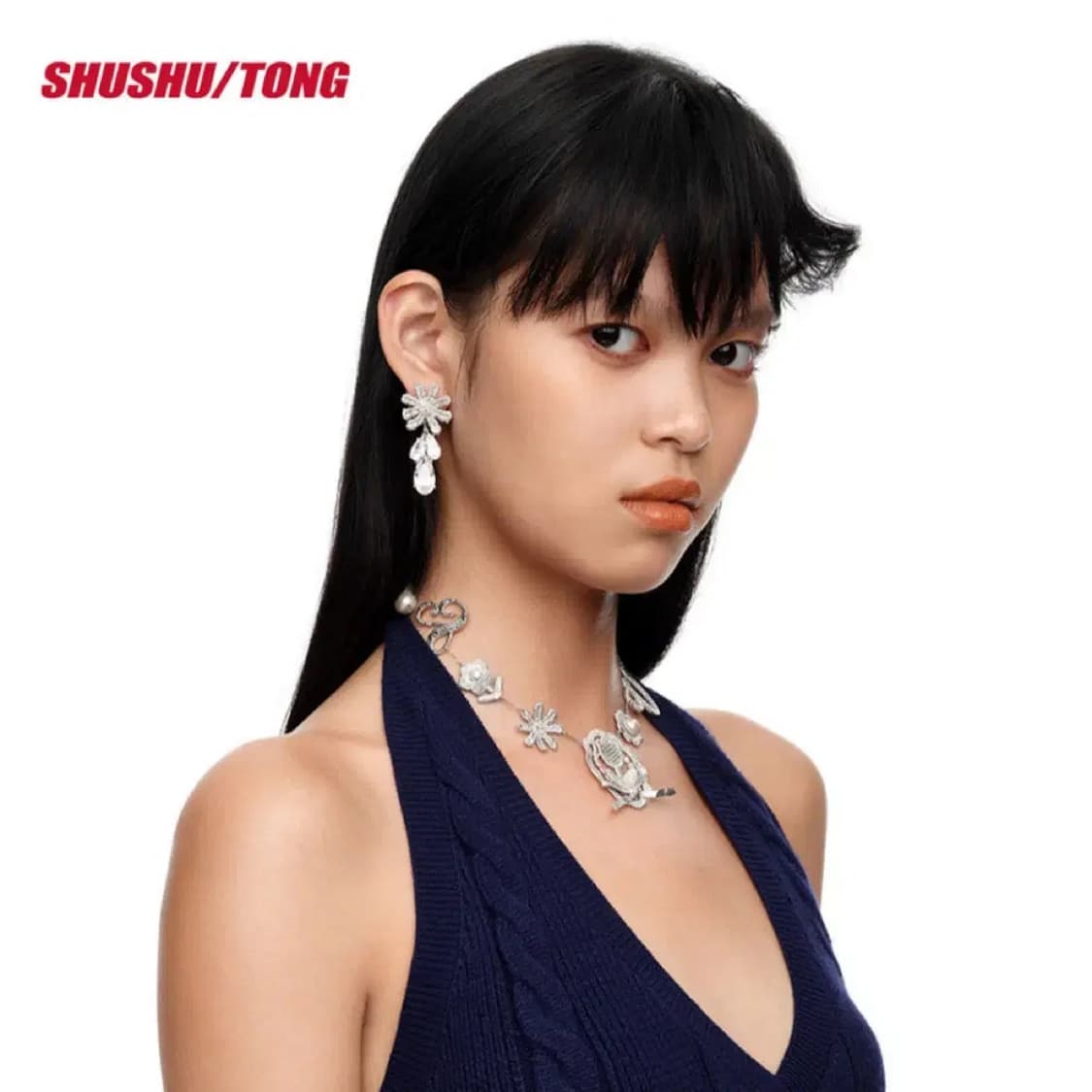 슈슈통 x YVMIN 26ss 플라워 드롭 귀걸이 상품이미지2