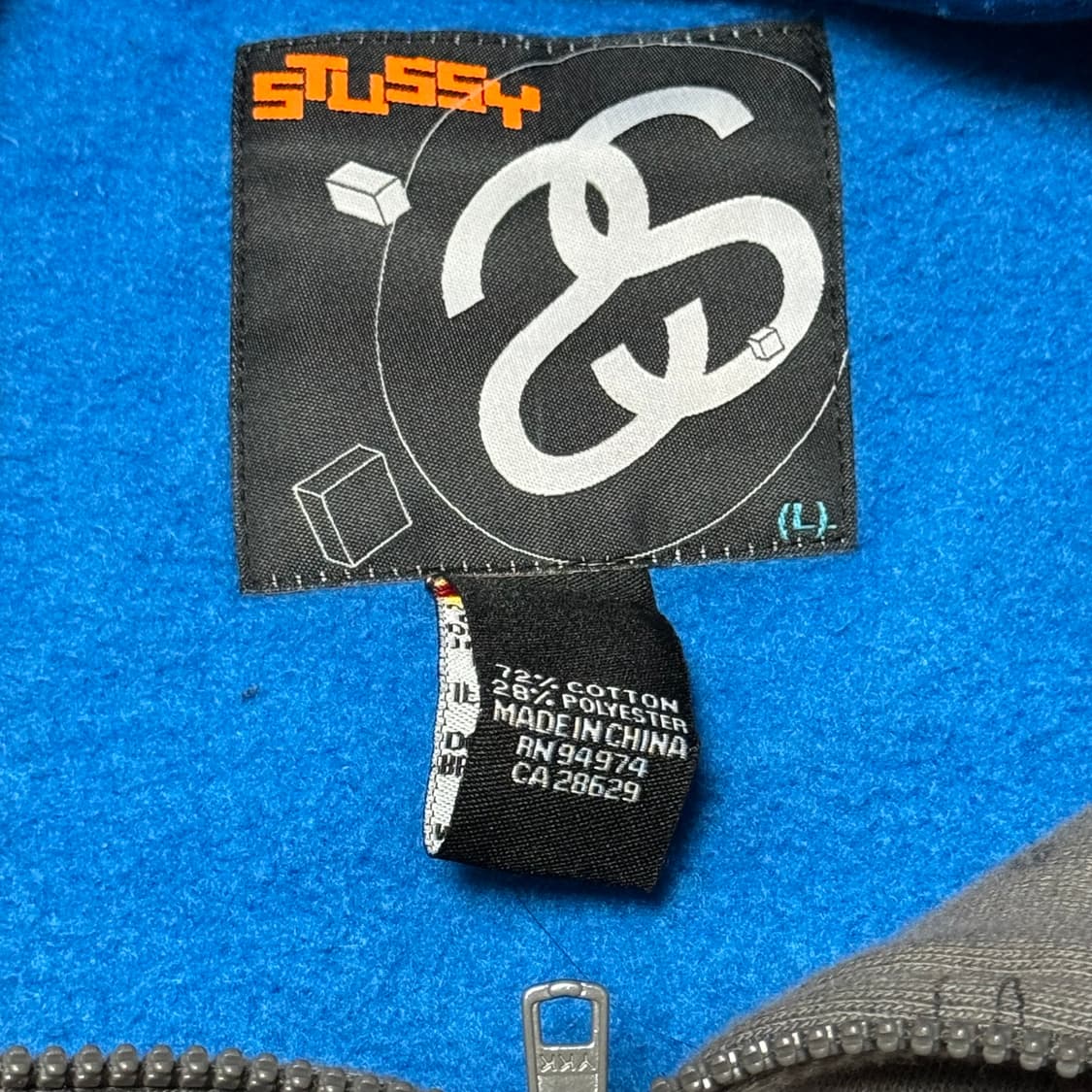 [L] 00s 빈티지 스투시 시스템 후드집업 상품이미지4