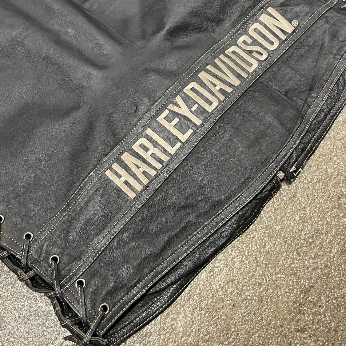 90s 할리데이비슨 가죽 베스트 (105) 상품이미지2