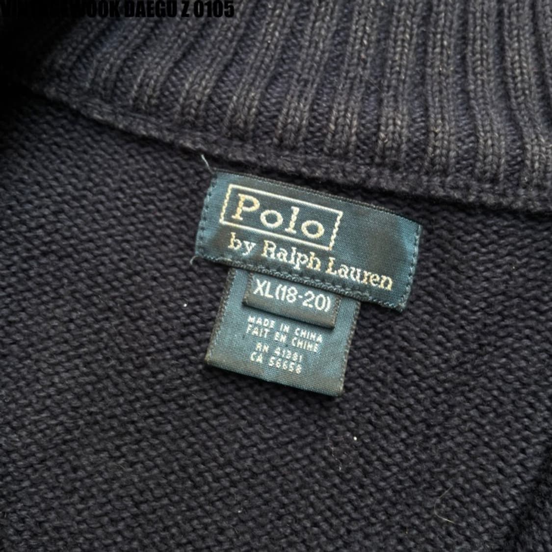 폴로 랄프로렌 반집업 니트 XL  상품이미지3