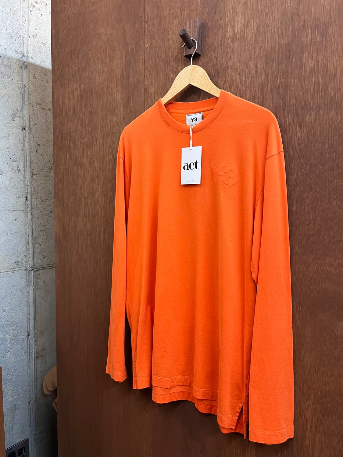 Y-3 로고 롱슬리브 오렌지 상품이미지2