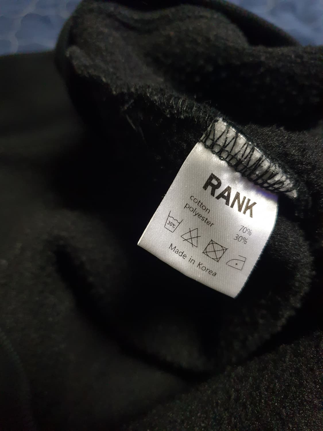 THE RANK 버닝 레볼루션 기모 후드집업 블랙  (1사이즈) 상품이미지7