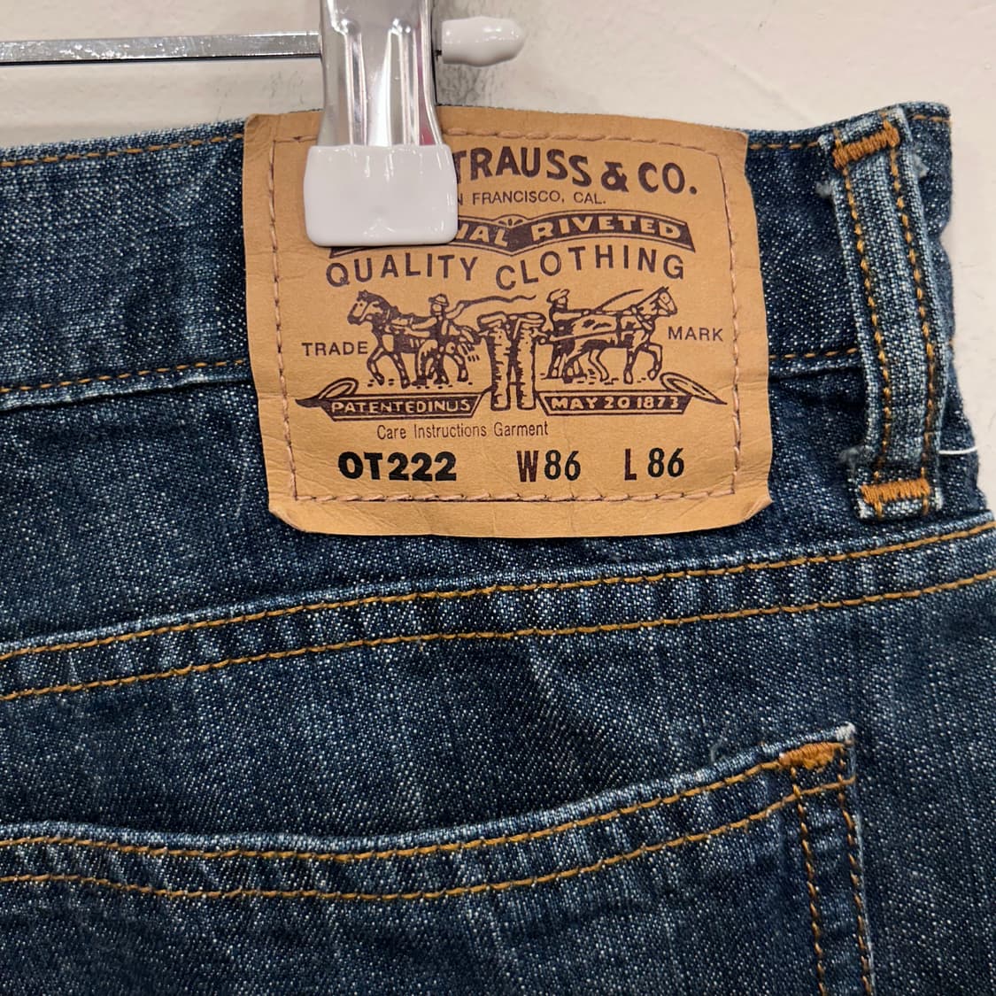 리바이스 OT222 오랜지탭 와이드핏 데님팬츠 상품이미지4