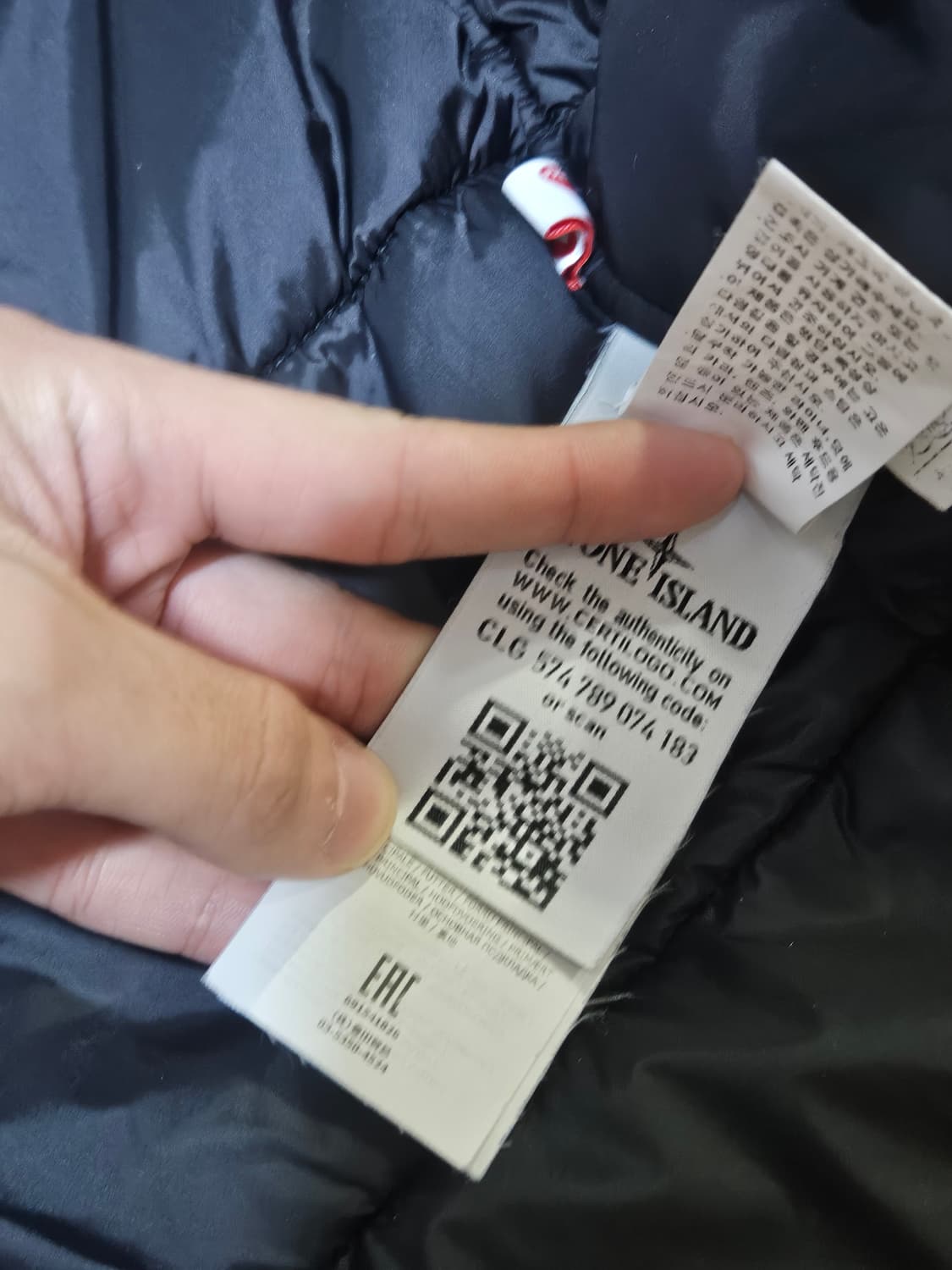 정품) 스톤아일랜드 마이크로랩스 인슐레이트 패딩 XL 상품이미지5