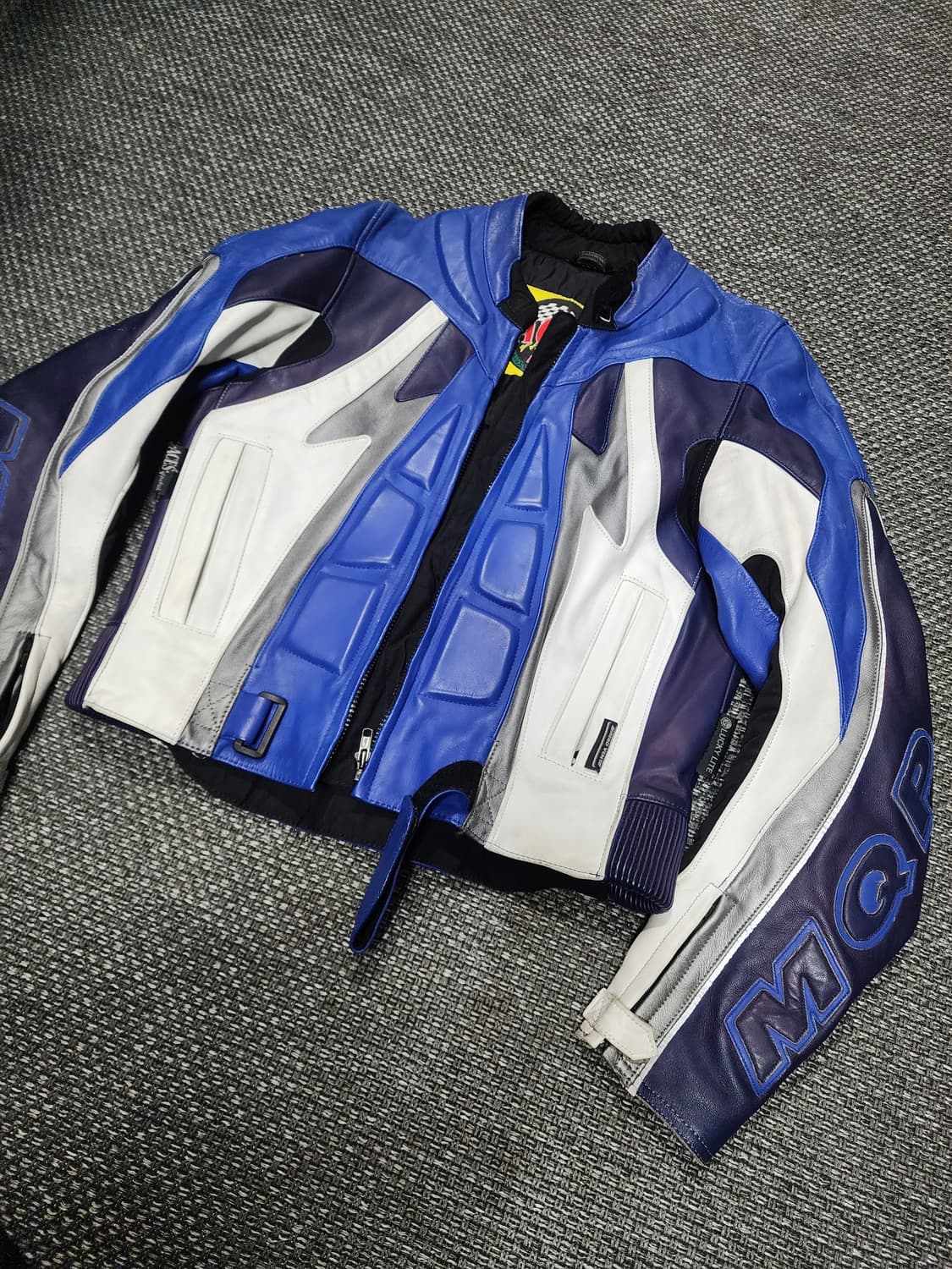 레이싱 레더 바이크 자켓  50사이즈  상품이미지7