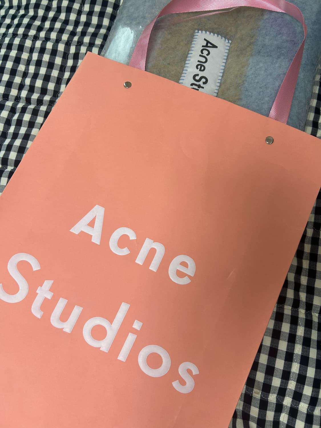 아크네 스튜디오 모헤어 머플러 파스텔블루 상품이미지3