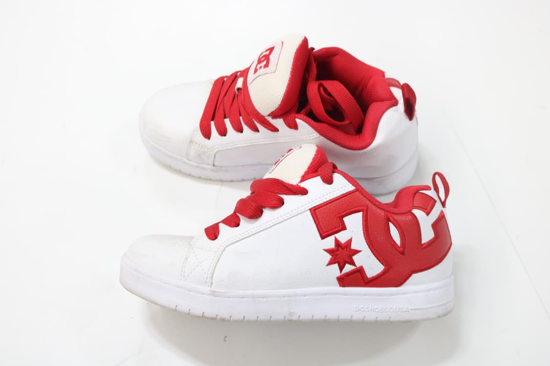 DC Shoes 디씨슈즈 코트 그래픽 라이트 화이트 레드 스니커즈  상품이미지5