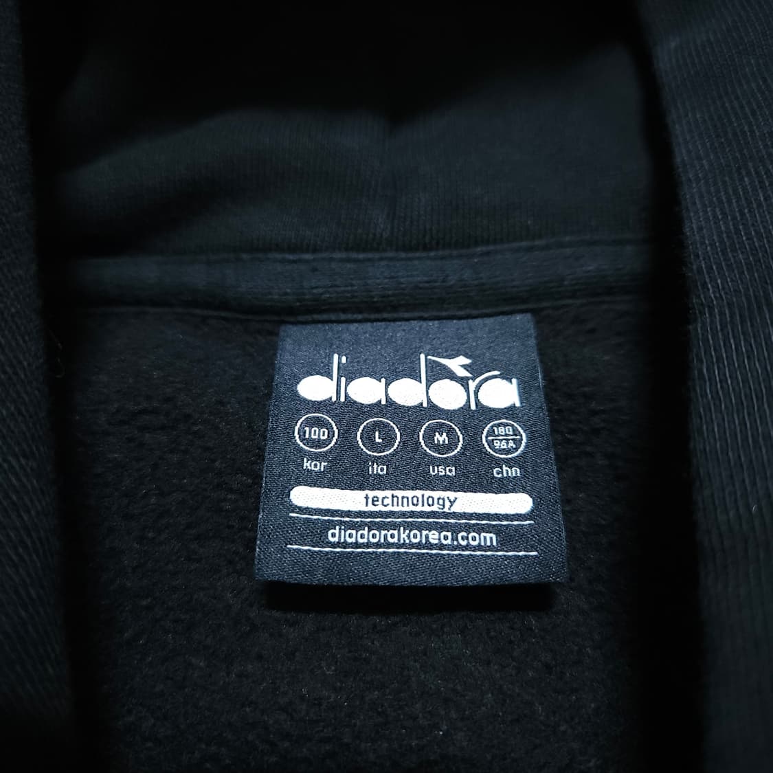 디아도라)100 남자 블랙후디 기모후드티 / 왕눈이샵 상품이미지8