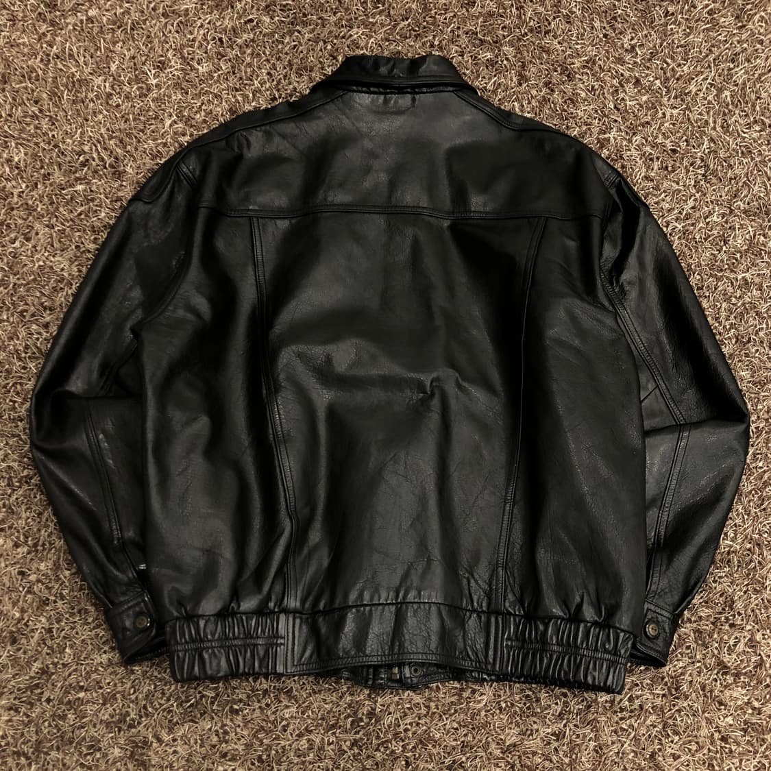 빈티지 소가죽 봄버 레더 가죽 자켓 상품이미지4