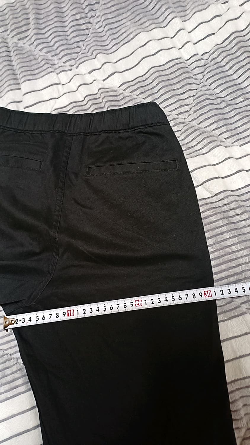 무신사 밴딩블랙면바지 실측31인치 기장102 상품이미지7