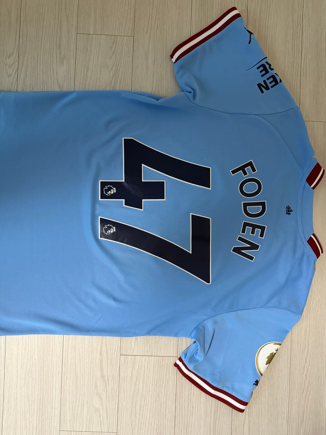 22-23 맨시티 트레블 필 포든 풀마킹 유니폼 M 상품이미지2