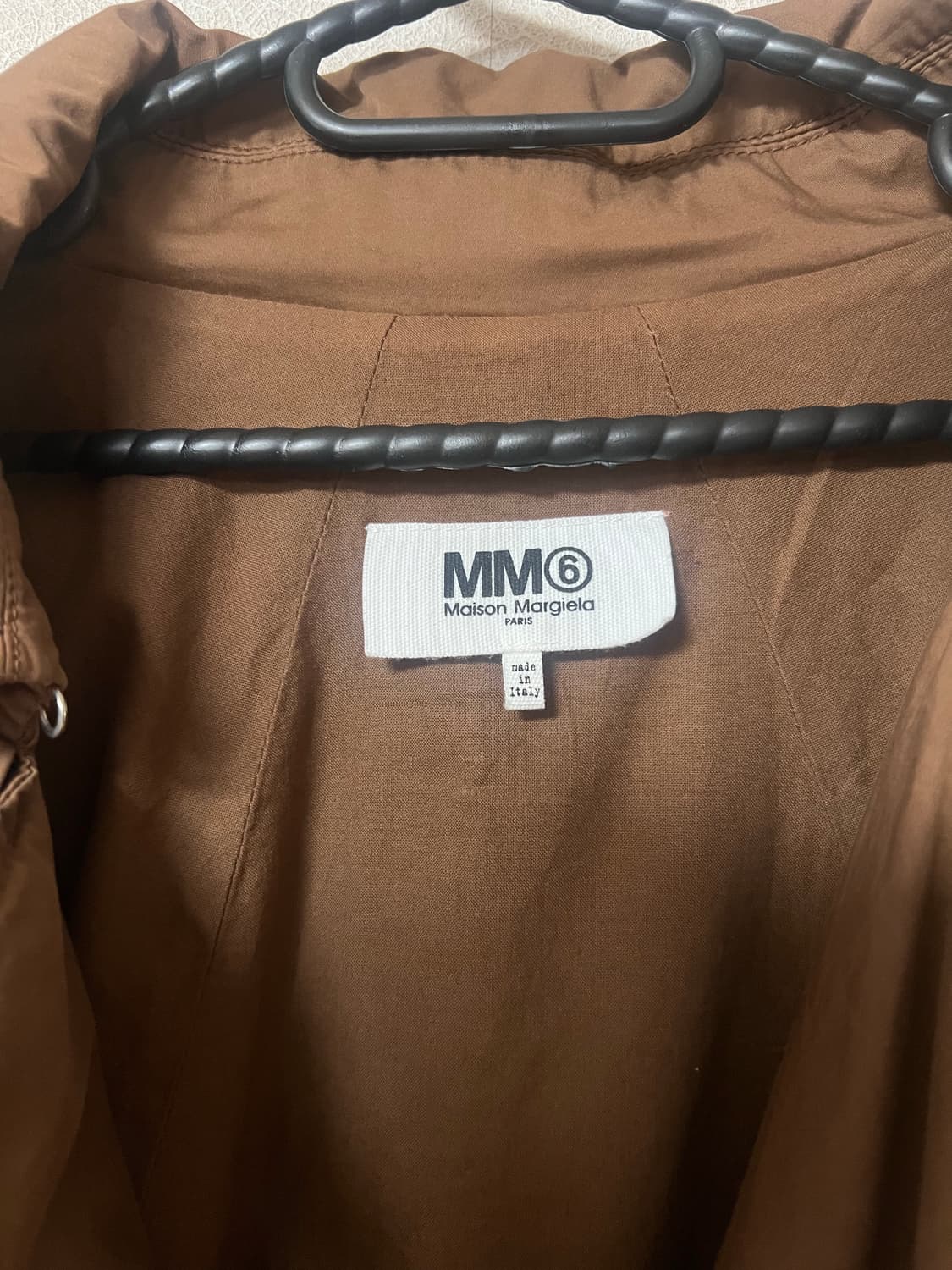 Mm6 메종마르지엘라 롱 다이 트렌치코트 브라운/42 상품이미지6