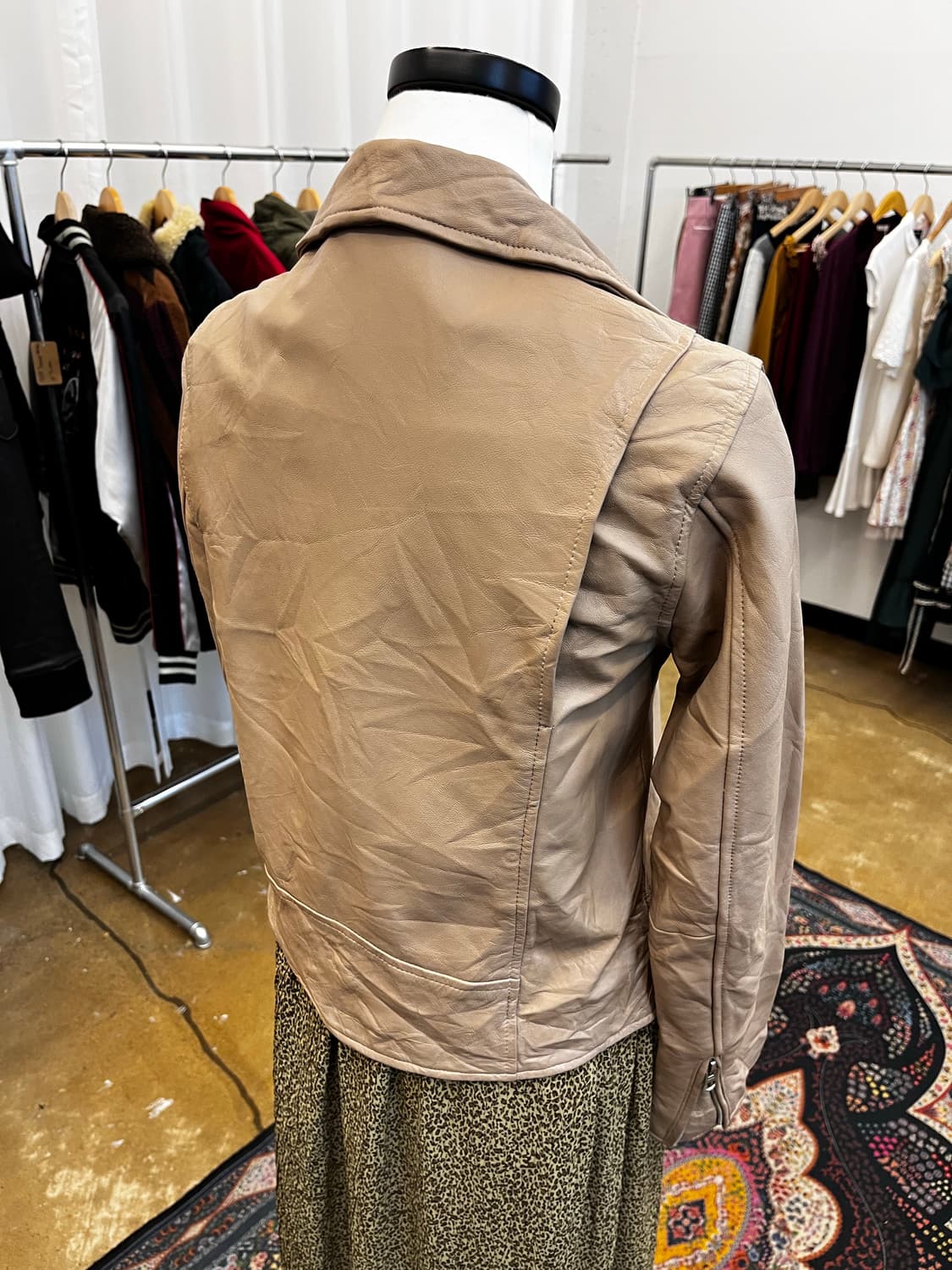 Slobe 양가죽 레더 라이더 자켓 상품이미지6