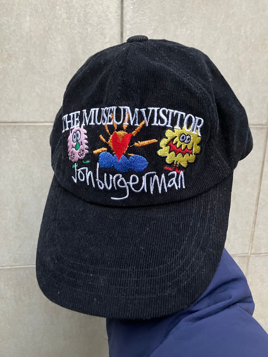 더뮤지엄비지터 존버거맨 코듀로이 볼캡 캡 모자 상품이미지1