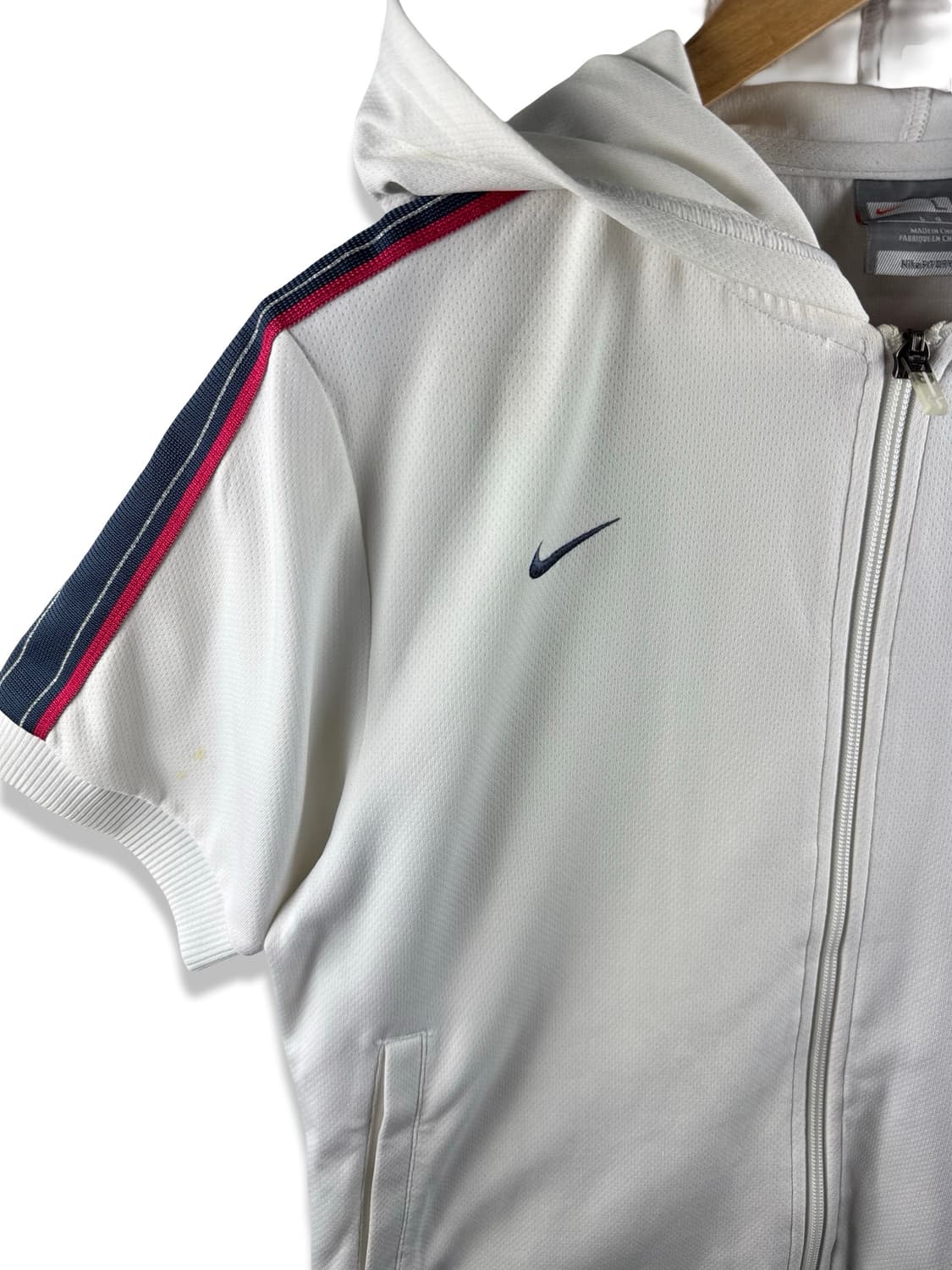 나이키 화이트 네이비레드 반팔 후드져지2425 상품이미지3