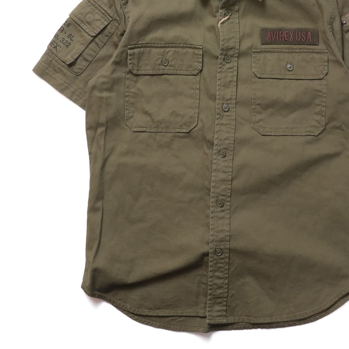 아비렉스 Avirex Half Sleeve Embroidered Shir 상품이미지3