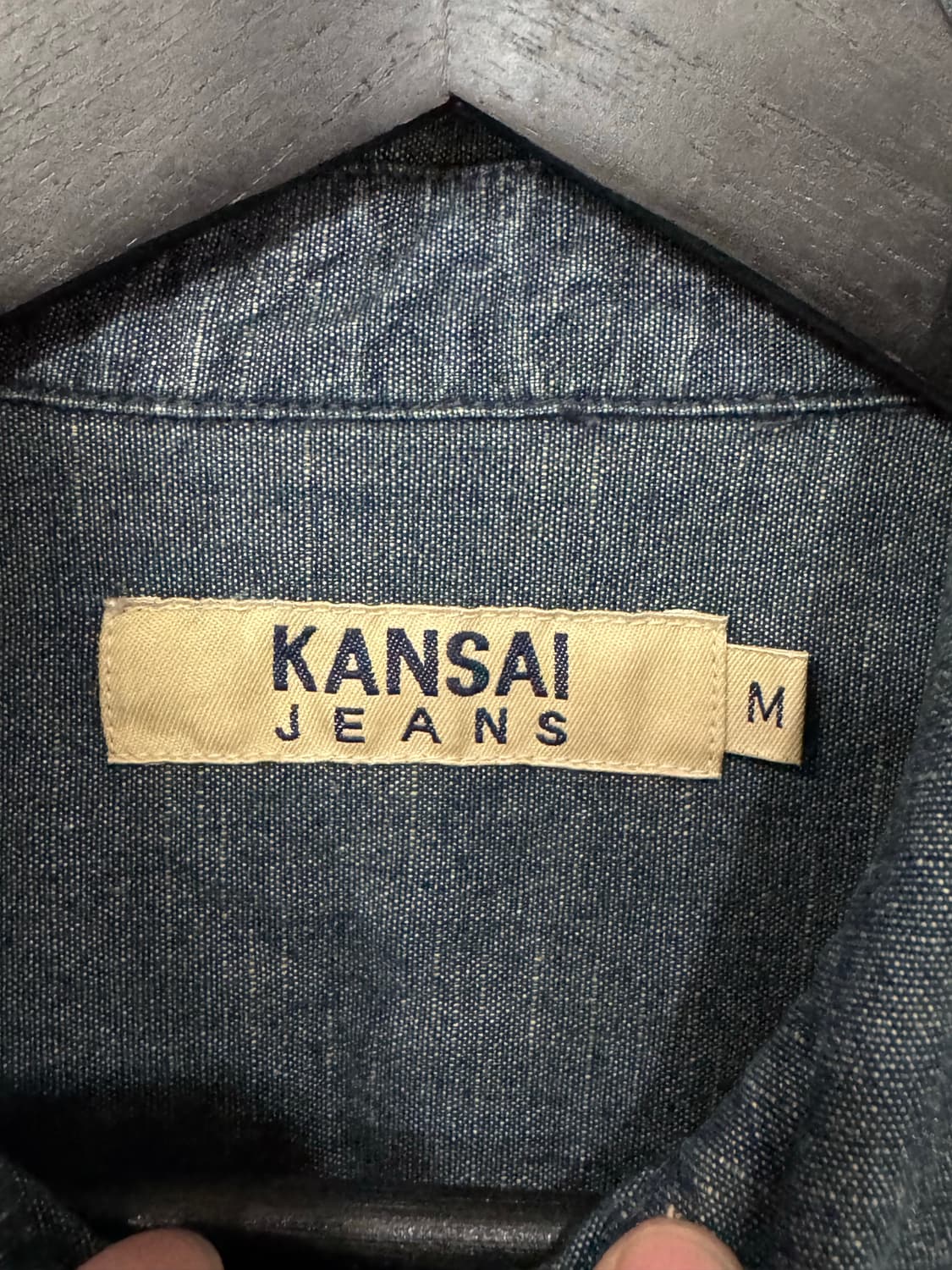 간사이 야마모토 진스 인디고 데님 집업자켓 상품이미지5