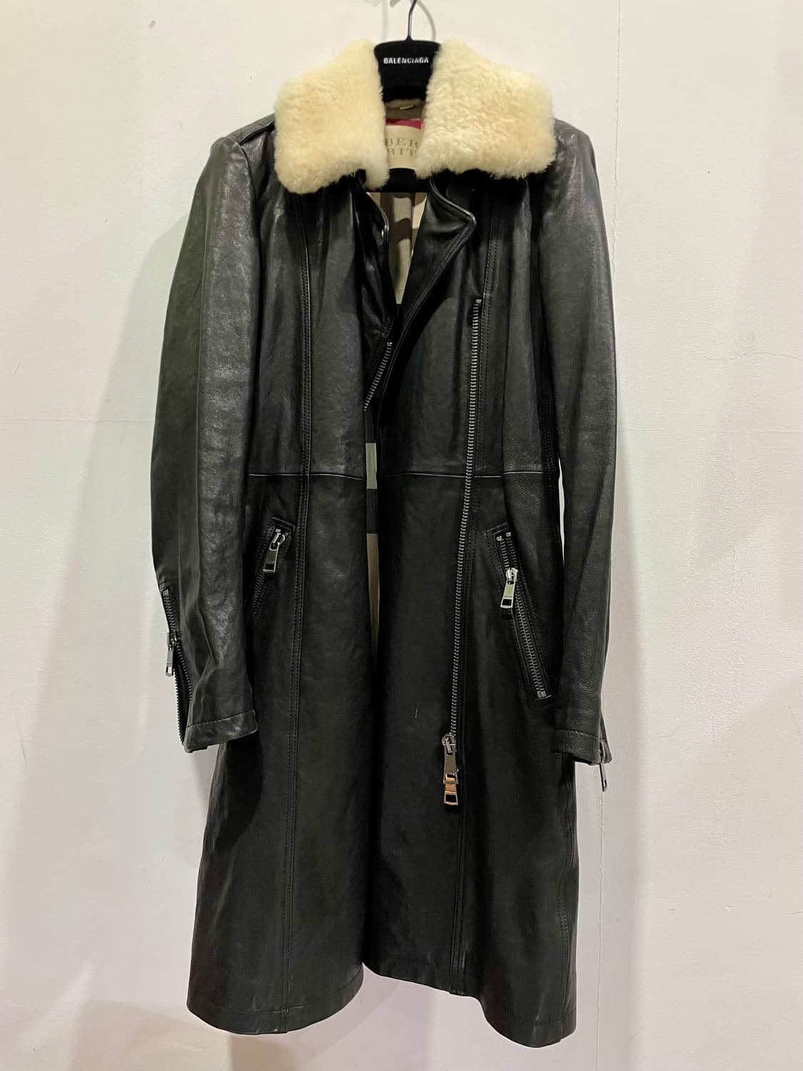 버버리 브릿 양가죽 롱 코트 36 사이즈 정품 상품이미지1