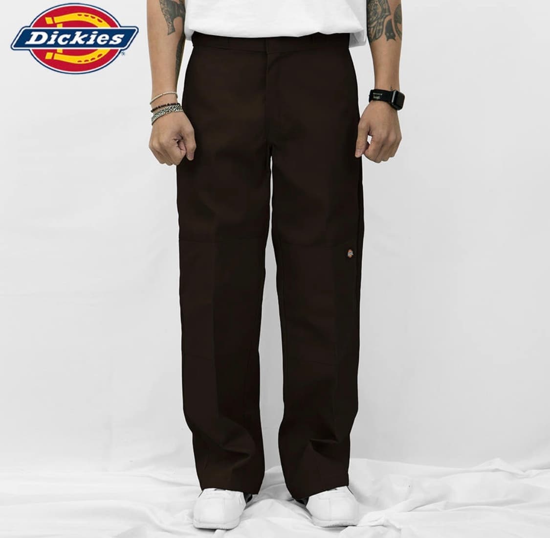 디키즈 더블니 85283 면바지 워크팬츠 다크브라운 상품이미지1