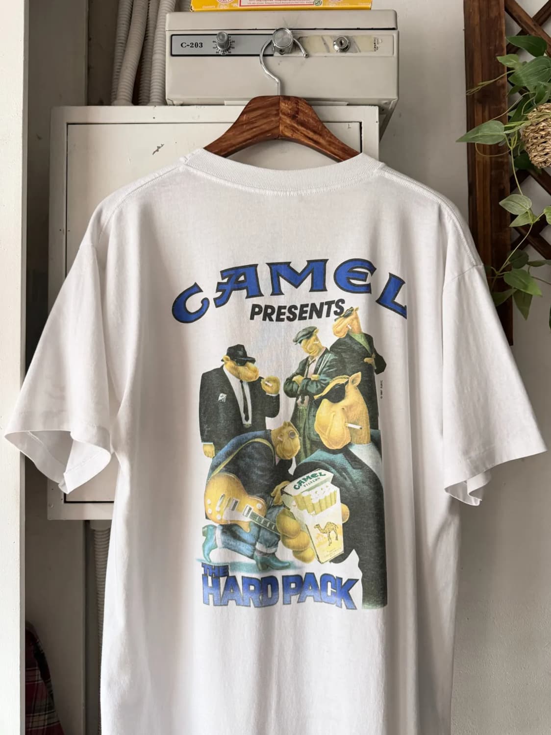 [L]1991 Camel USA 카멜 THE HARD PACK 티셔츠 상품이미지1