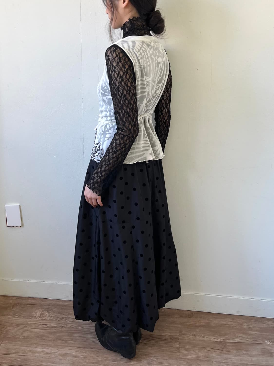 HK works london 도트 벌룬 스커트 상품이미지4