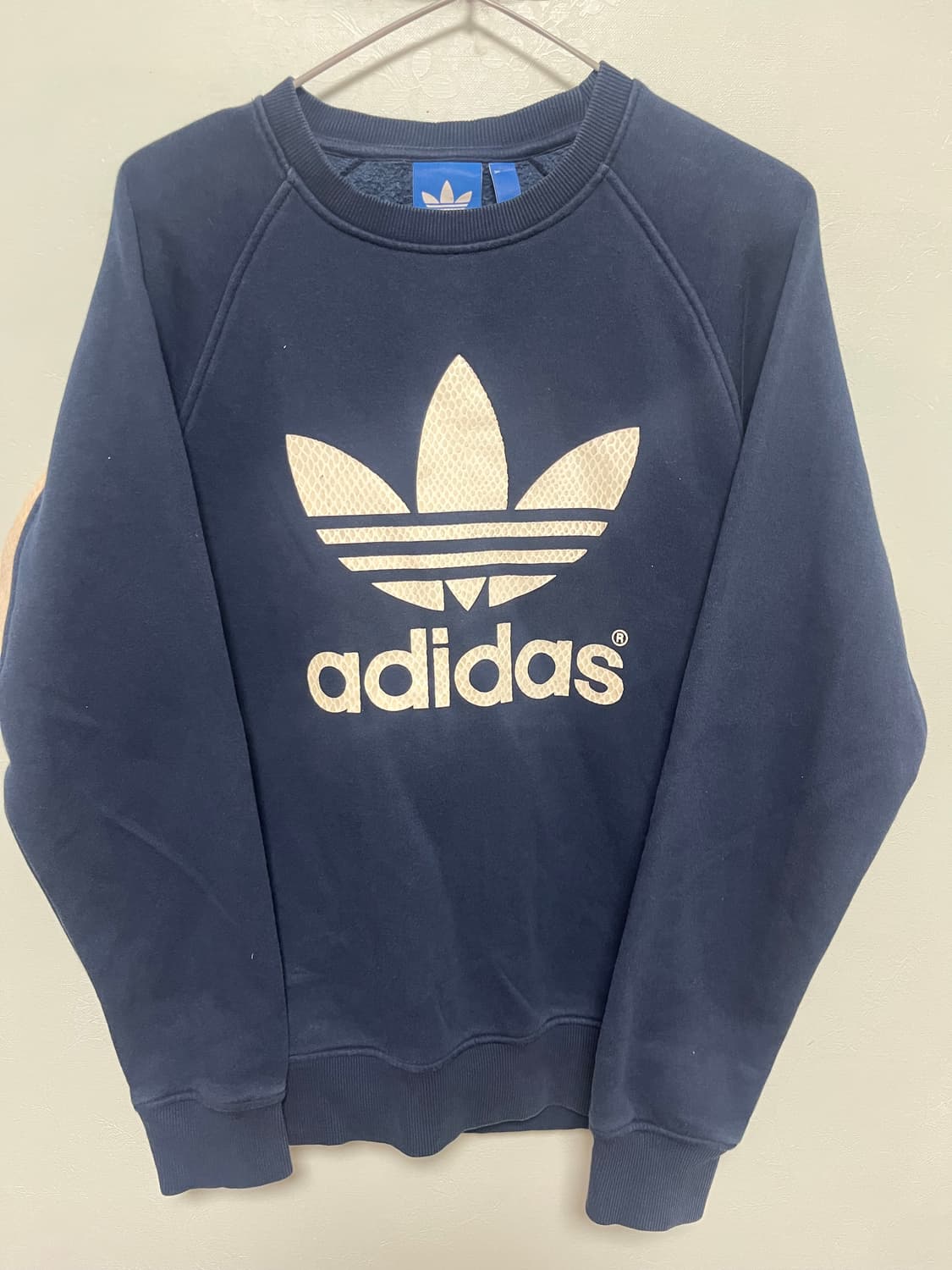 아디다스 네이비 트레포일 맨투맨 상품이미지1