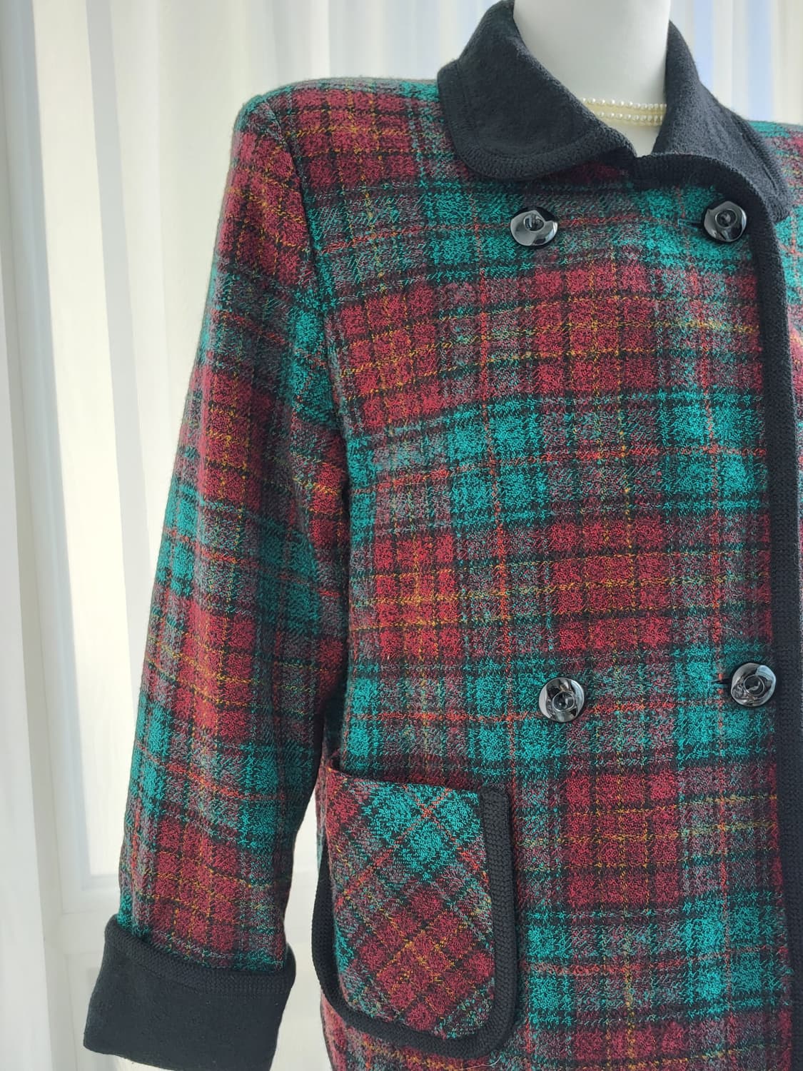 레트로 체크 자켓  상품이미지7