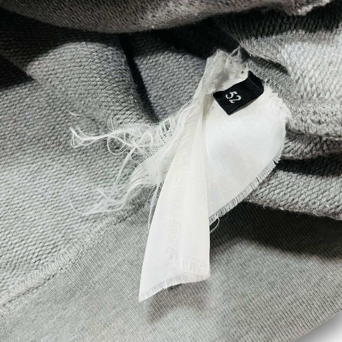 돌체 앤 가바나 00s 스틸 로고 패치 그레이 코튼 후디 집업 상품이미지5