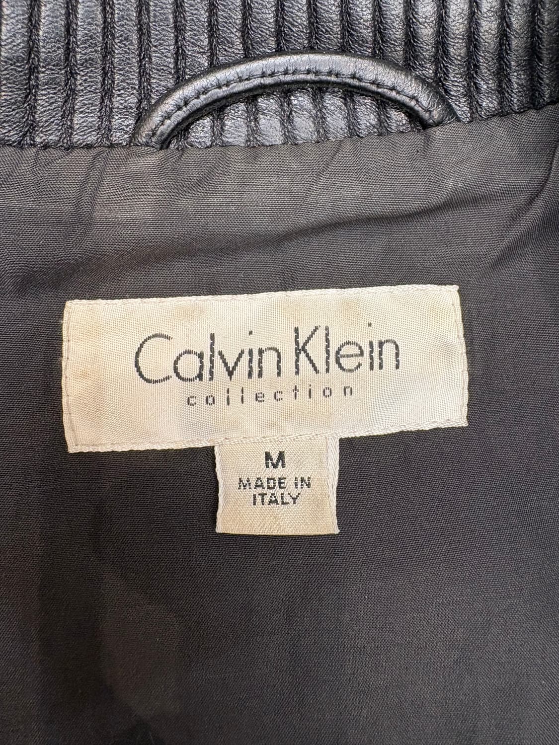 캘빈클라인 레더 봄버자켓 상품이미지10