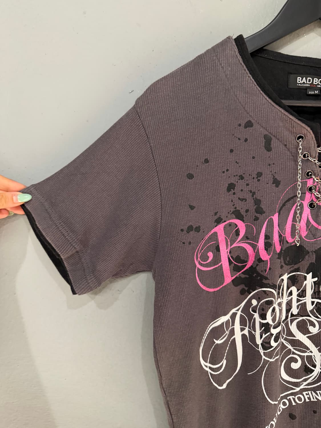 Bad boy layered collar chain point top 상품이미지7