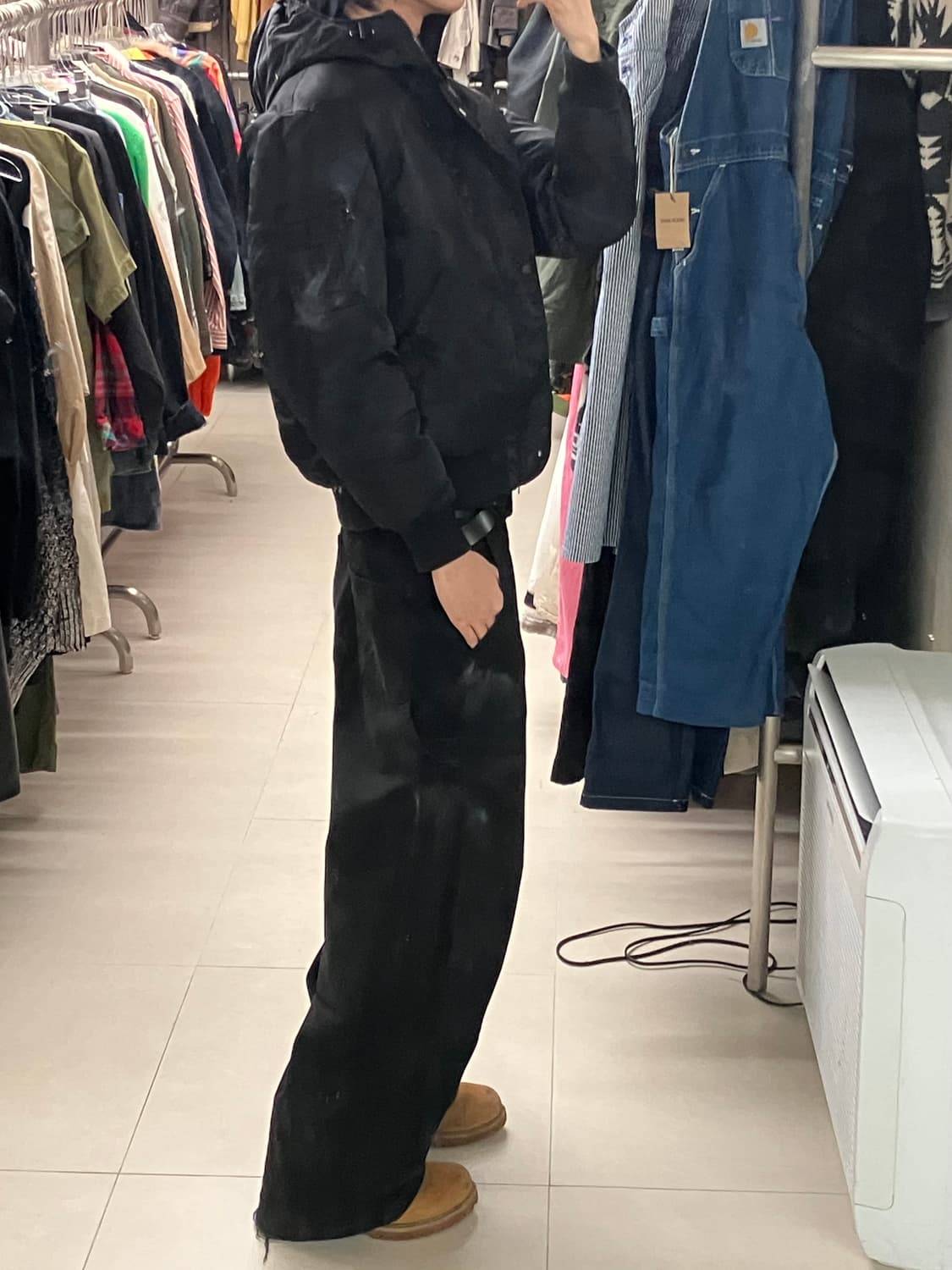 디키즈 블랙 후드 패딩 점퍼 M 상품이미지9