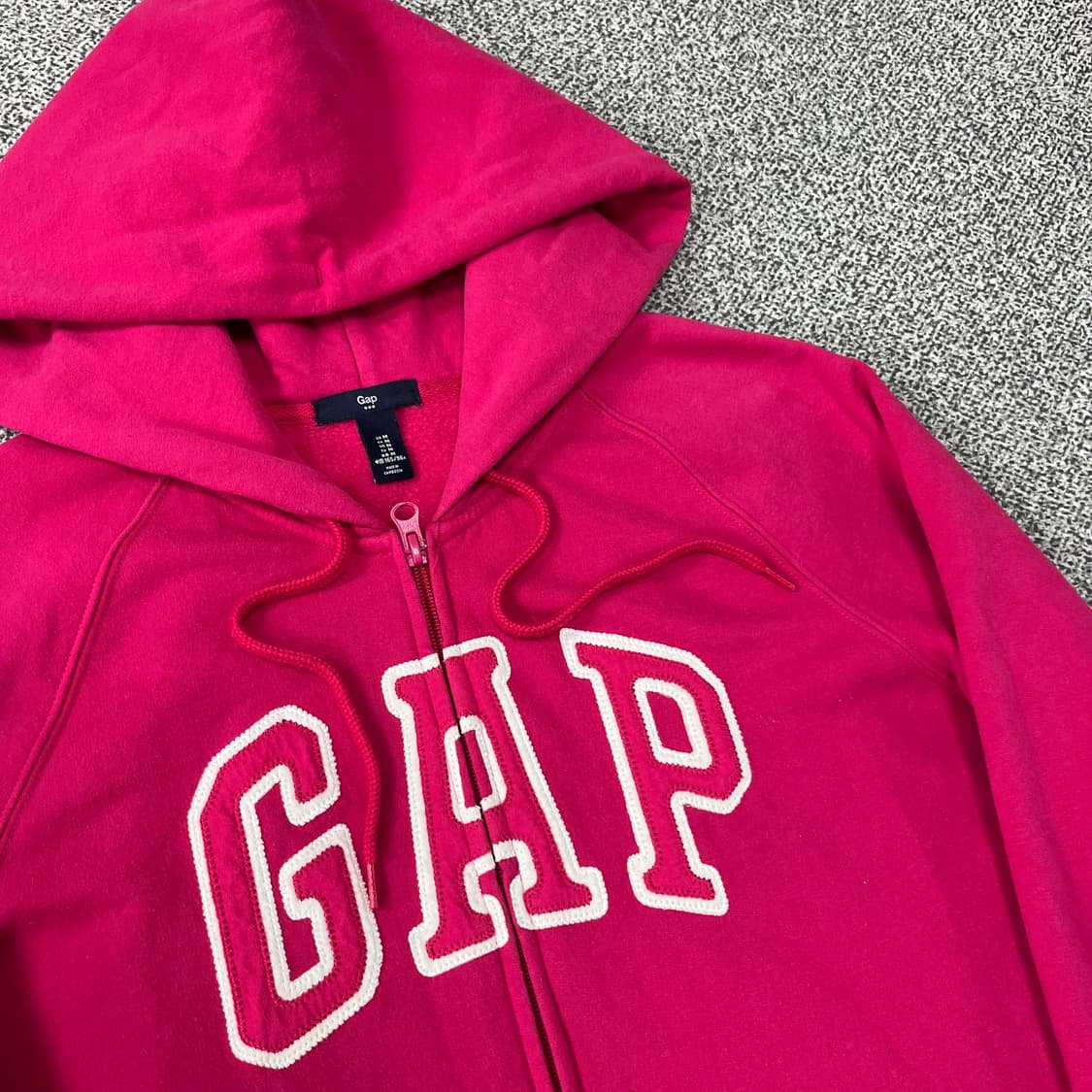 <갭 빅 로고 핑크 후드집업> No.1372 상품이미지7