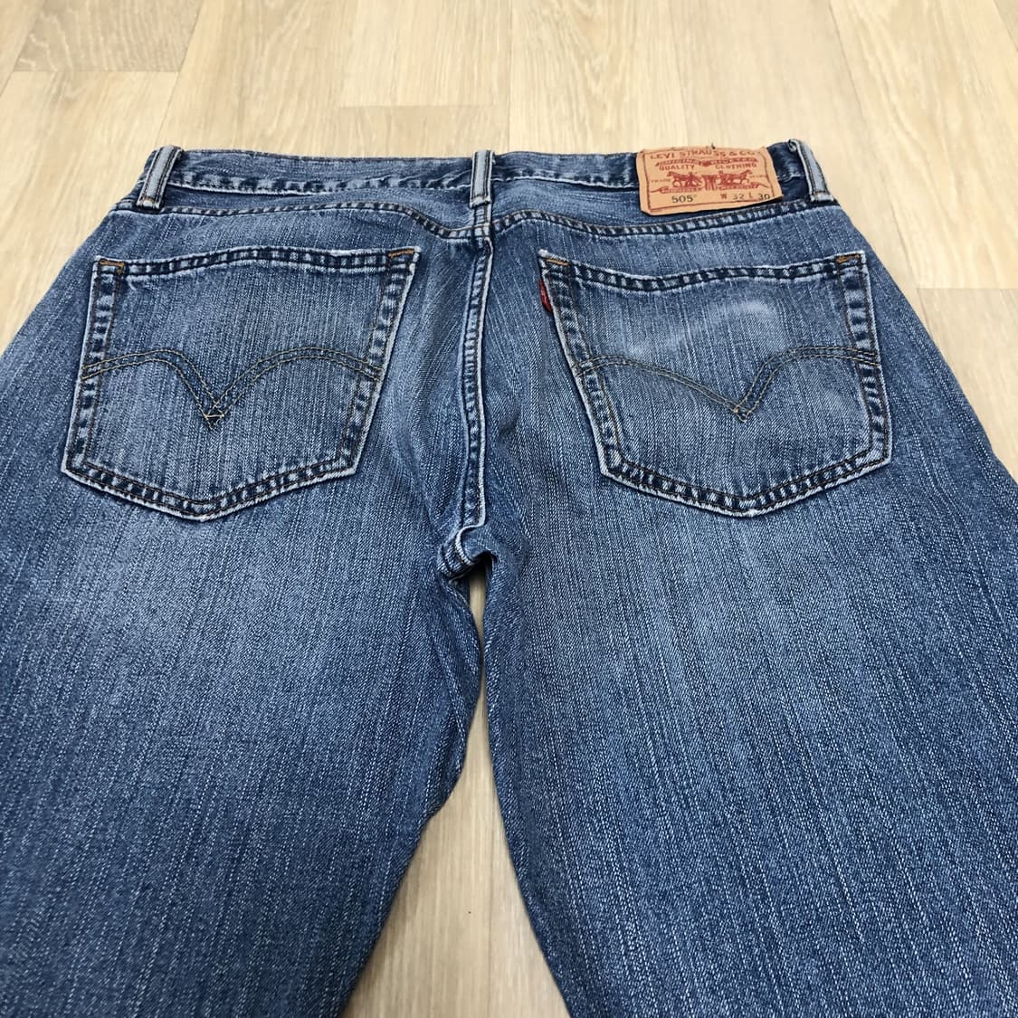 (30) 리바이스 Levi's 505 중청 워시드 레귤러핏 데님 상품이미지7