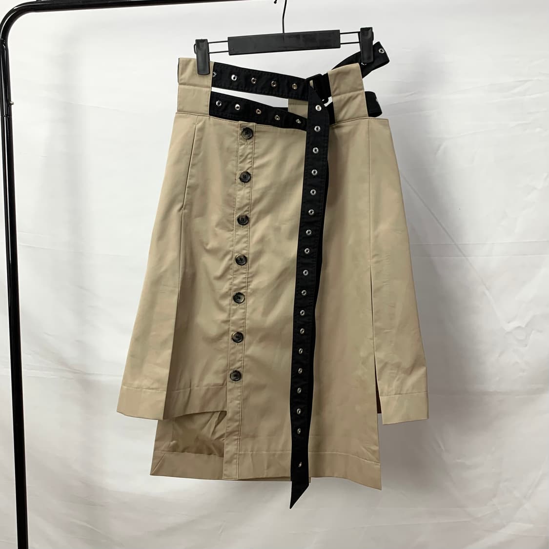 rokh h&m 벨티드 트윌 스커트 상품이미지2