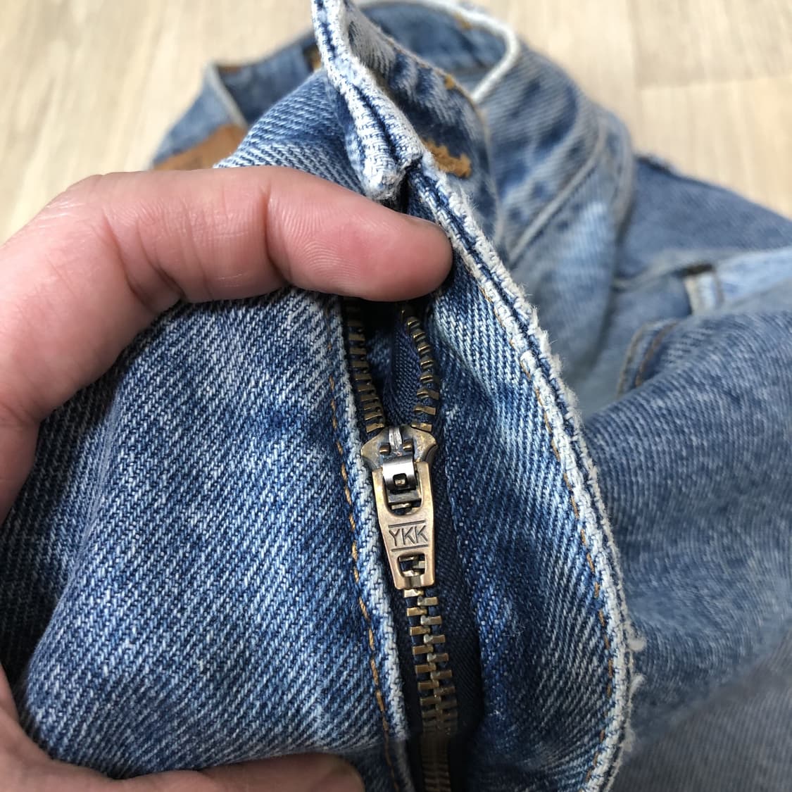 (30) 90‘s 빅존 BIG JOHN 레귤러 스트레이트핏 연청 데님 상품이미지6