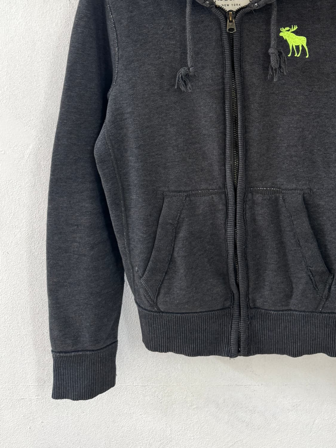 아베크롬비 순록 후드집업 그레이 상품이미지4