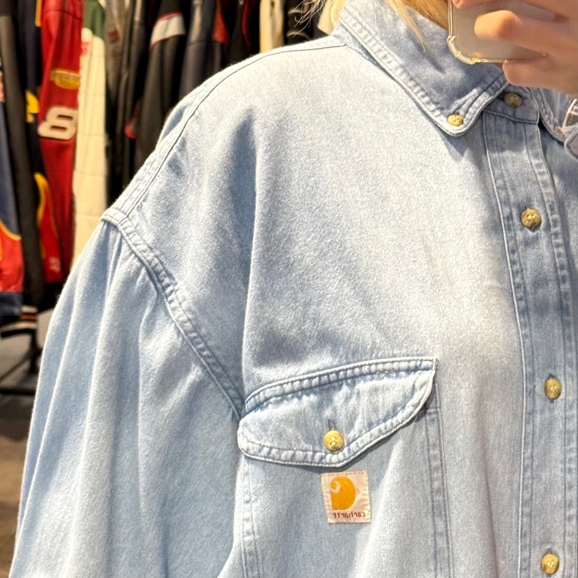 [NO.9] 칼하트 데님 긴팔셔츠 상품이미지4