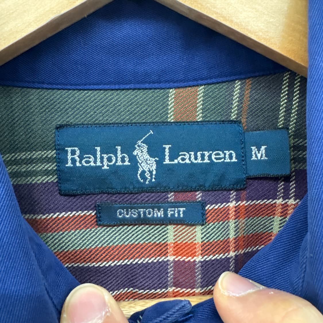 폴로 랄프로렌 네이비 긴팔 셔츠 남성 M 상품이미지4