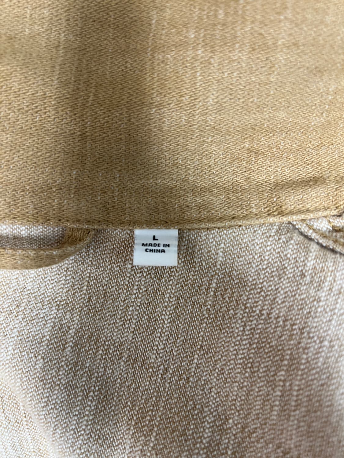 [L] 유니클로 U 코튼 트러커 자켓 베이지 상품이미지2