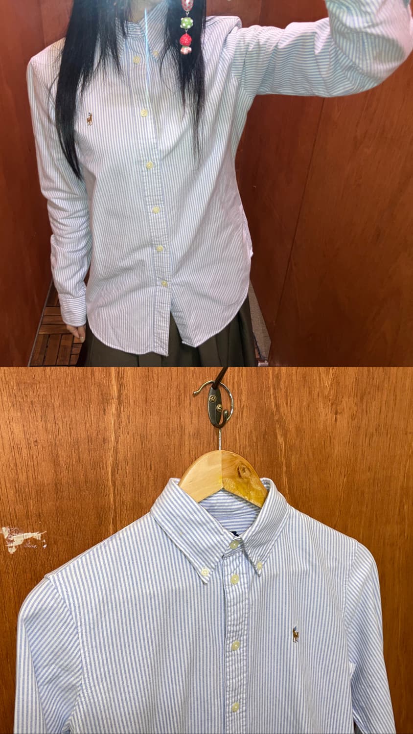 (S) POLO 폴로 랄프로렌 스트라이프 셔츠 커스텀핏 상품이미지5