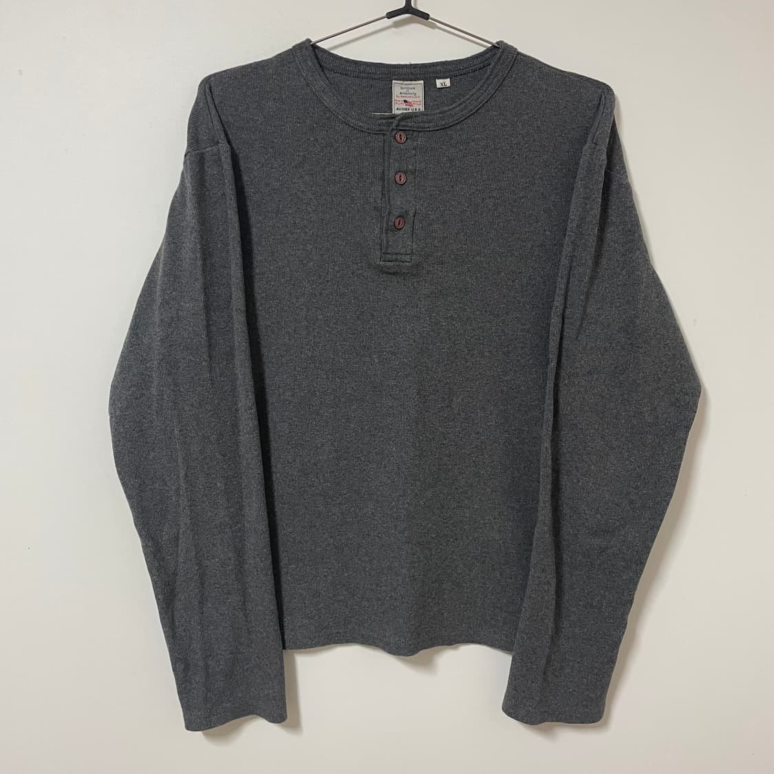 AVIREX GRAY KNIT LONG SLEEVE 상품이미지3