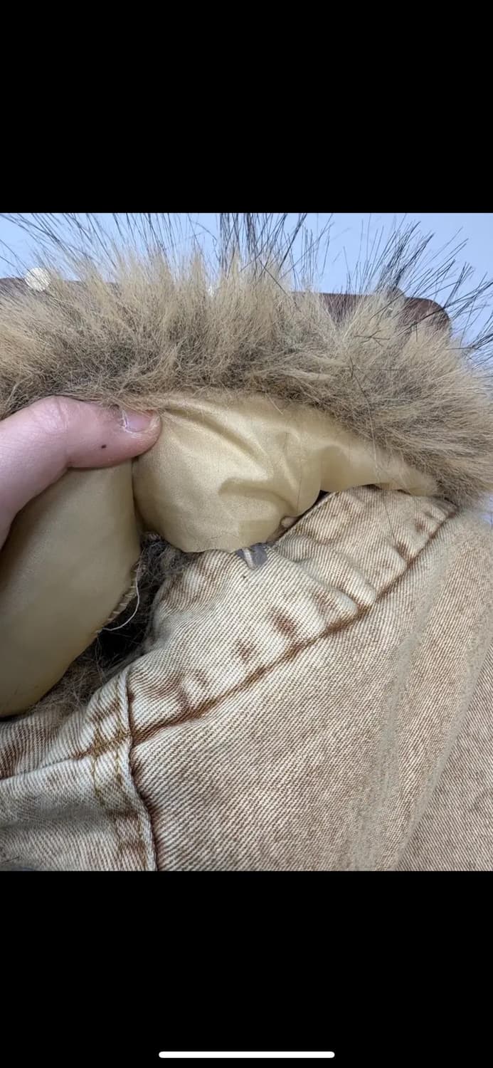 빈티지 y2k 버튼 퍼 후드자켓 (털 부착 가능) H1417 상품이미지6