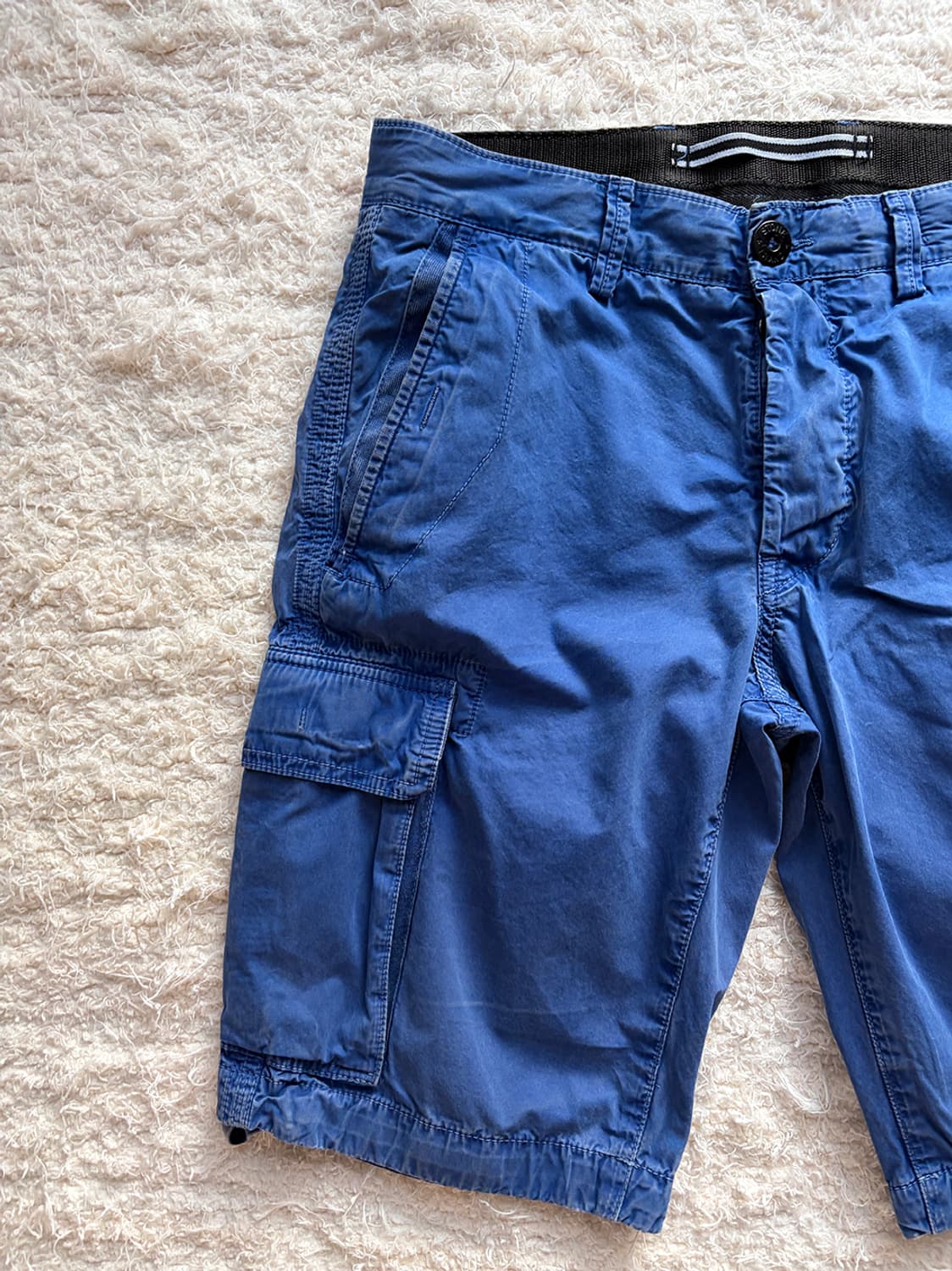 스톤아일랜드 카고 와펜 네이비 하프 팬츠 상품이미지2