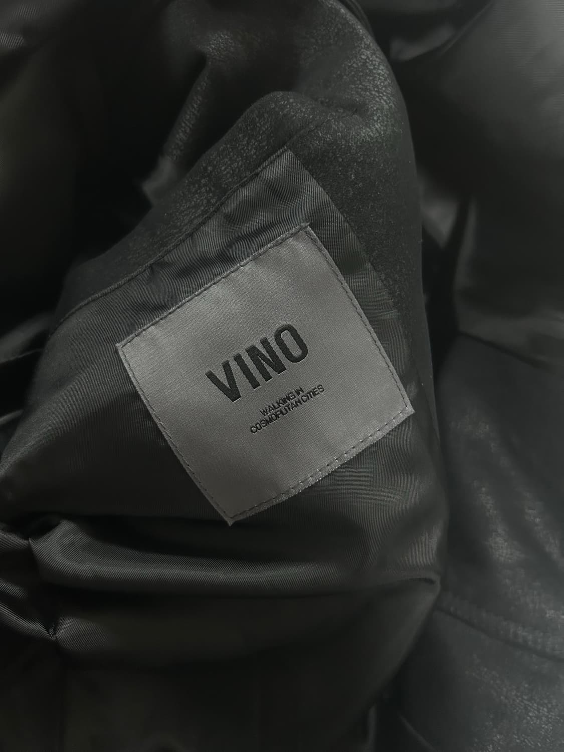 VINO 스웨이드 하이넥 코트 상품이미지10