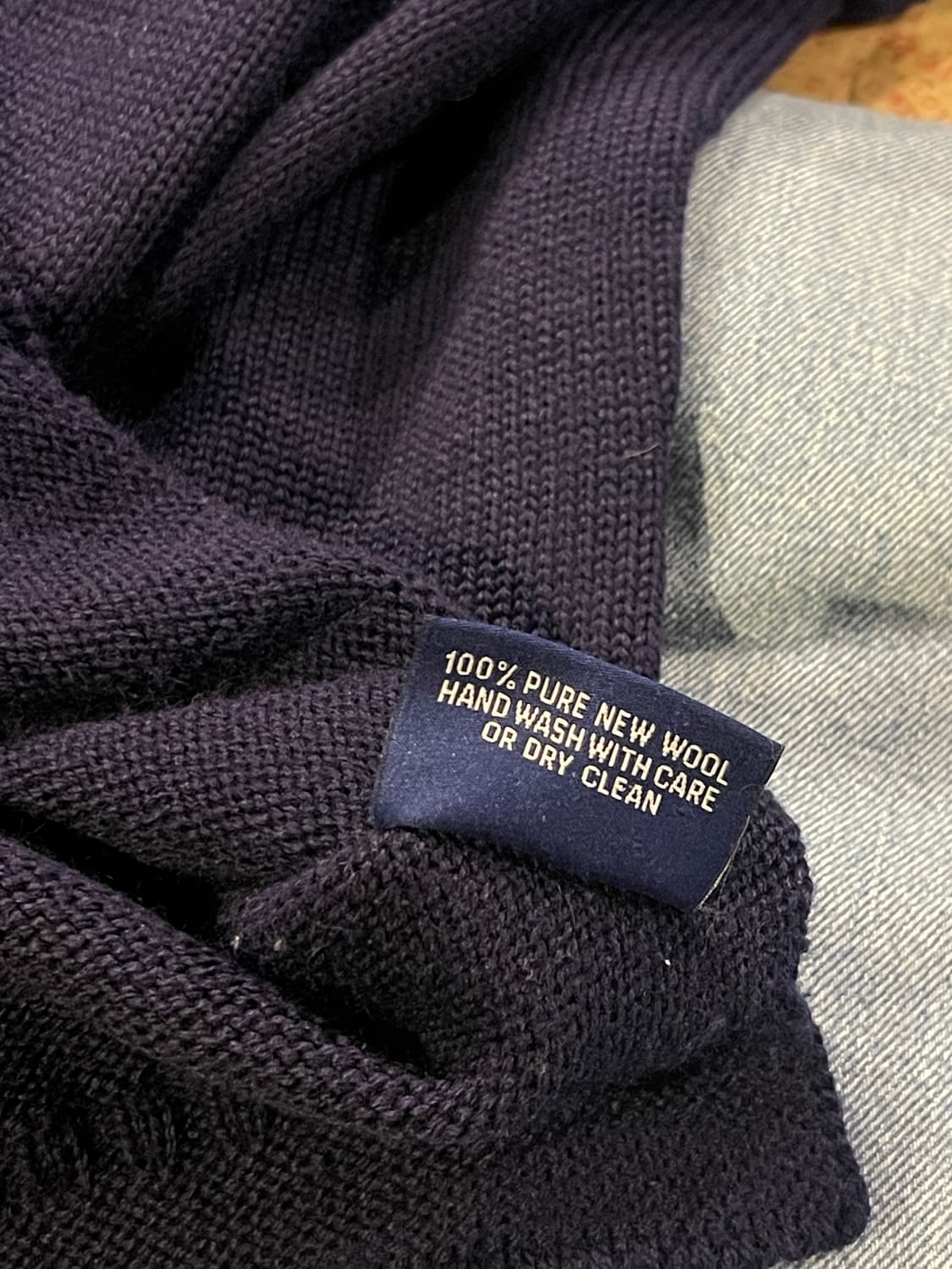 건지 울른스 네이비 니트 상품이미지6