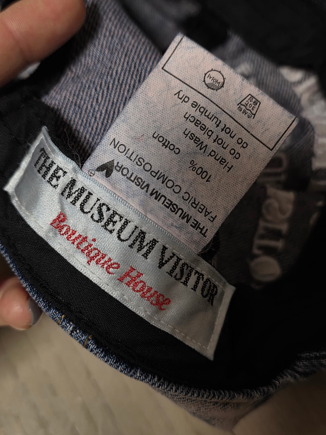 더뮤지엄비지터 washed denim ballcap 상품이미지3