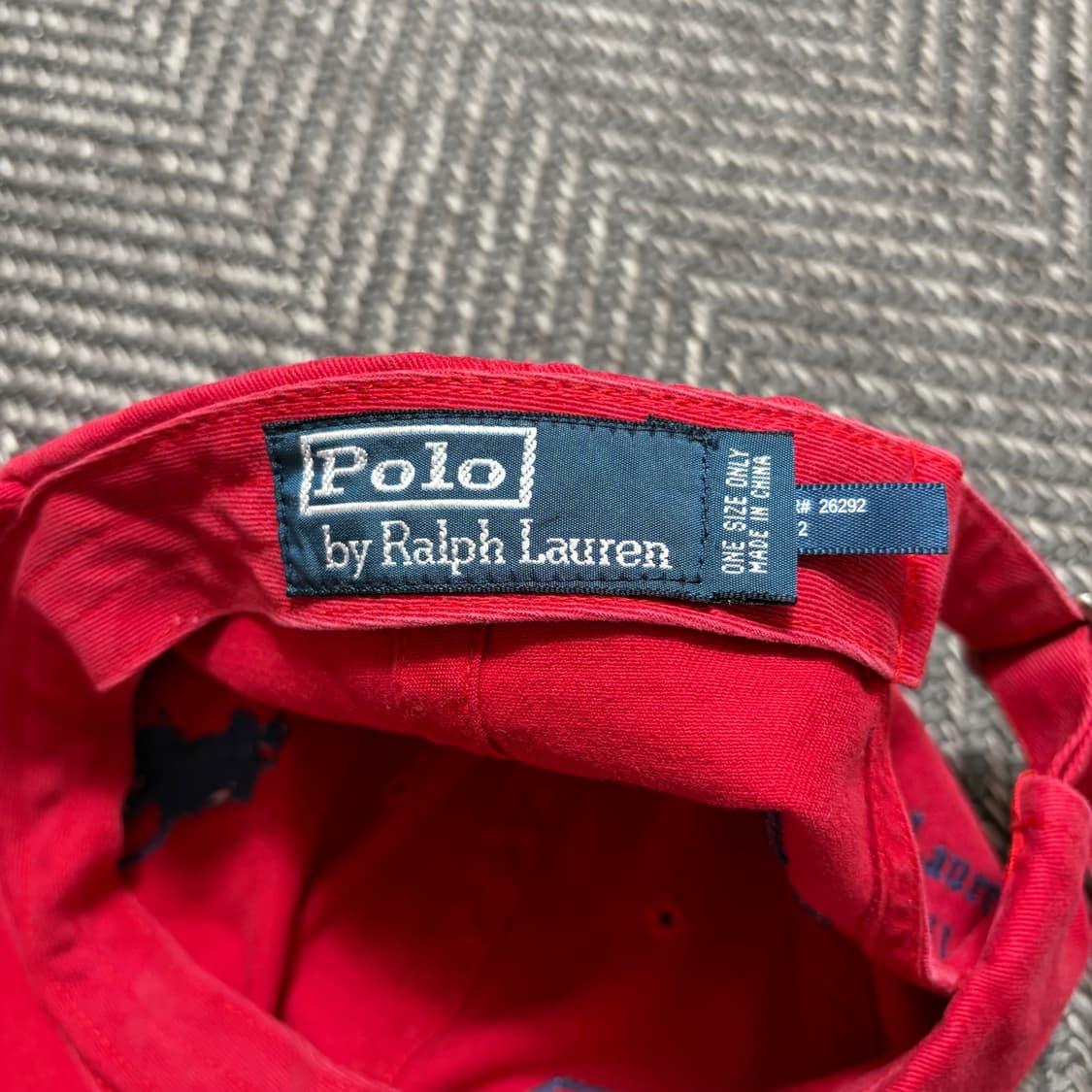 폴로 랄프로렌 레드 볼캡(OS) 상품이미지4