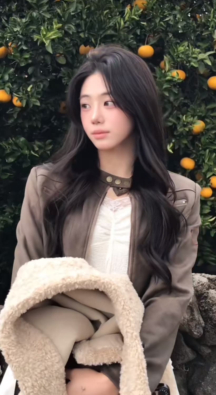 리임 크롭레더 자켓 번트 브라운  상품이미지4