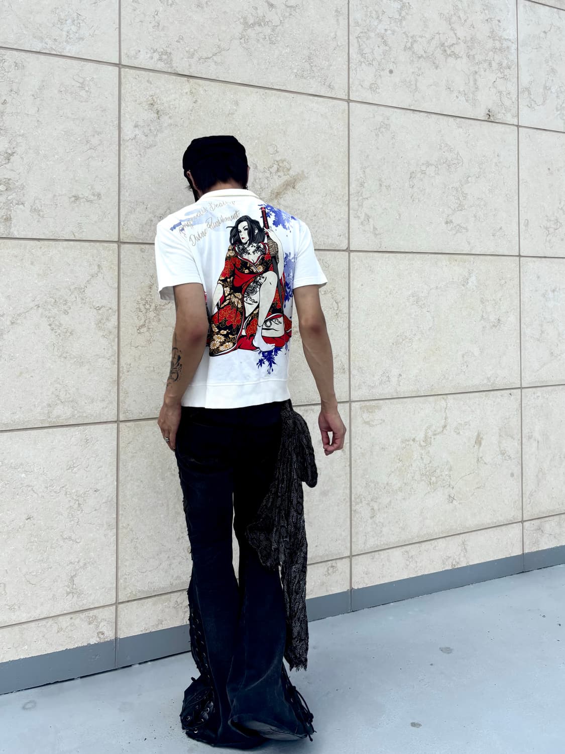 “Vintage” Oriental Back Print 1/2 Zip Up 상품이미지9
