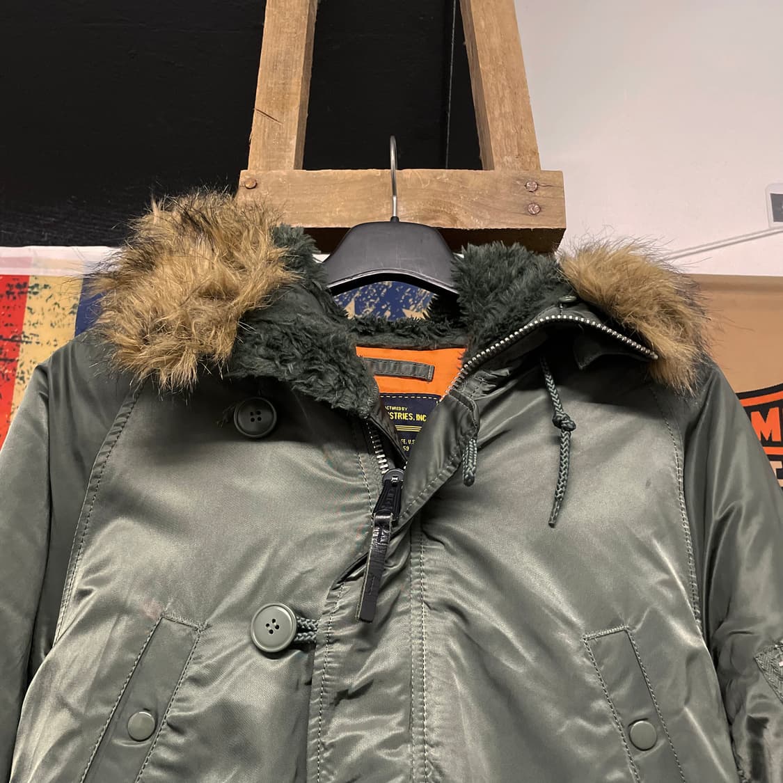 알파 인더스트리 N3B U.S 디펜스 야상 자켓 밀리터리 오리지널 상품이미지3